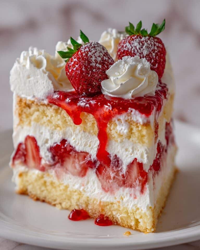 Strawberry Earthquake Cake Recipe