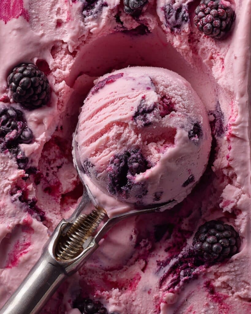 No-Churn Mulberry Ice Cream Recipe