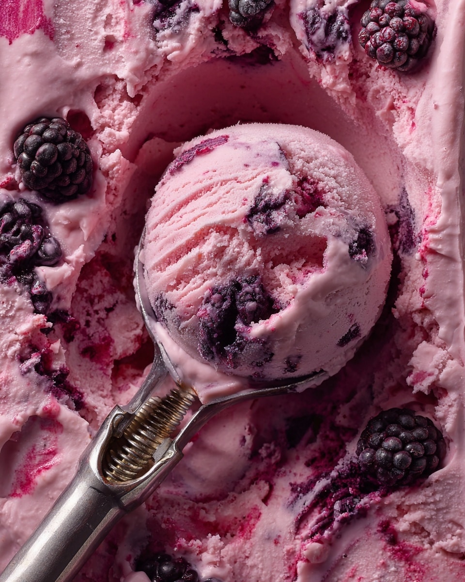 No-Churn Mulberry Ice Cream Recipe