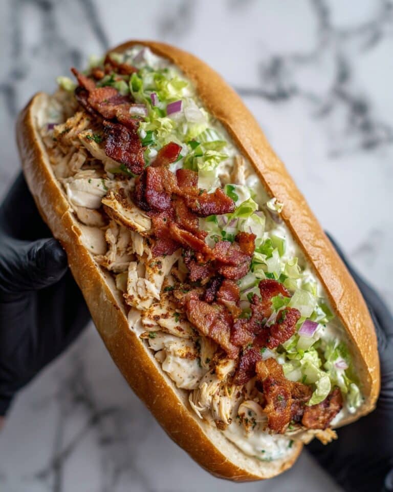 Chopped Chicken Bacon Ranch Sandwich Recipe