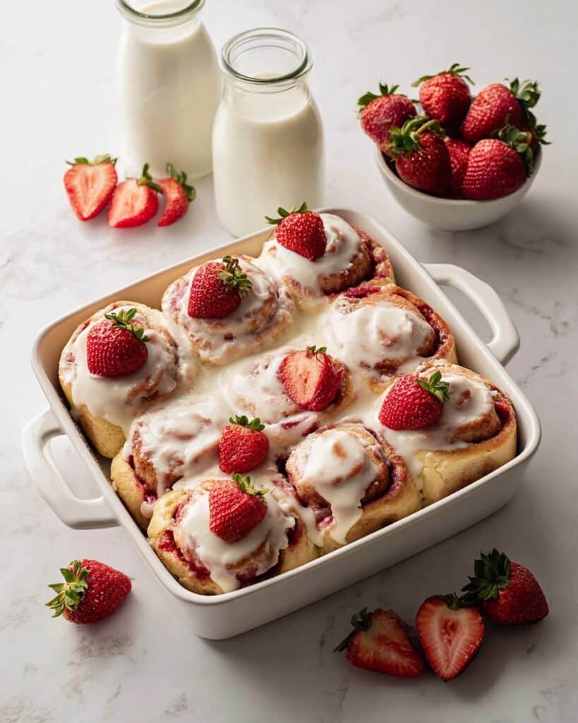 Strawberry Lemon Cream Cheese Rolls Recipe
