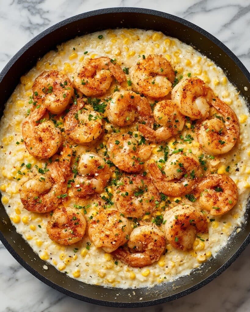 Garlic Butter Shrimp & Corn Skillet Recipe