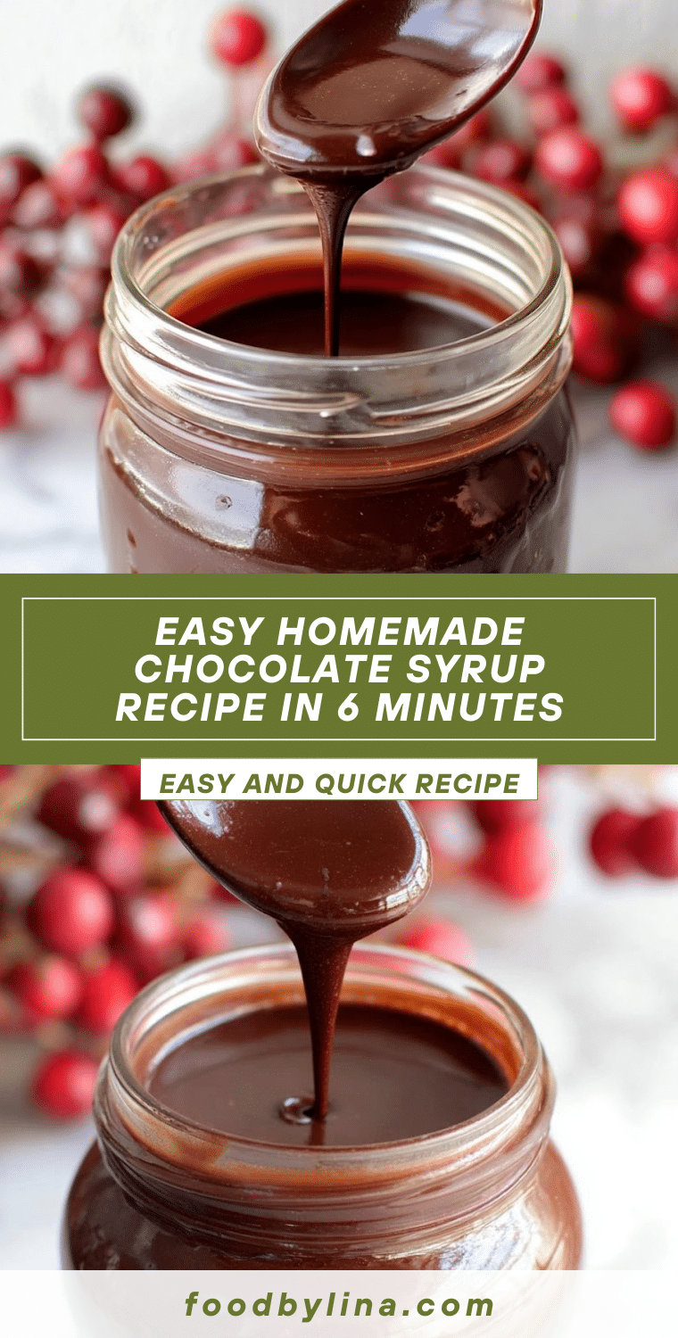 Homemade Chocolate Syrup Recipe: Easy & Delicious