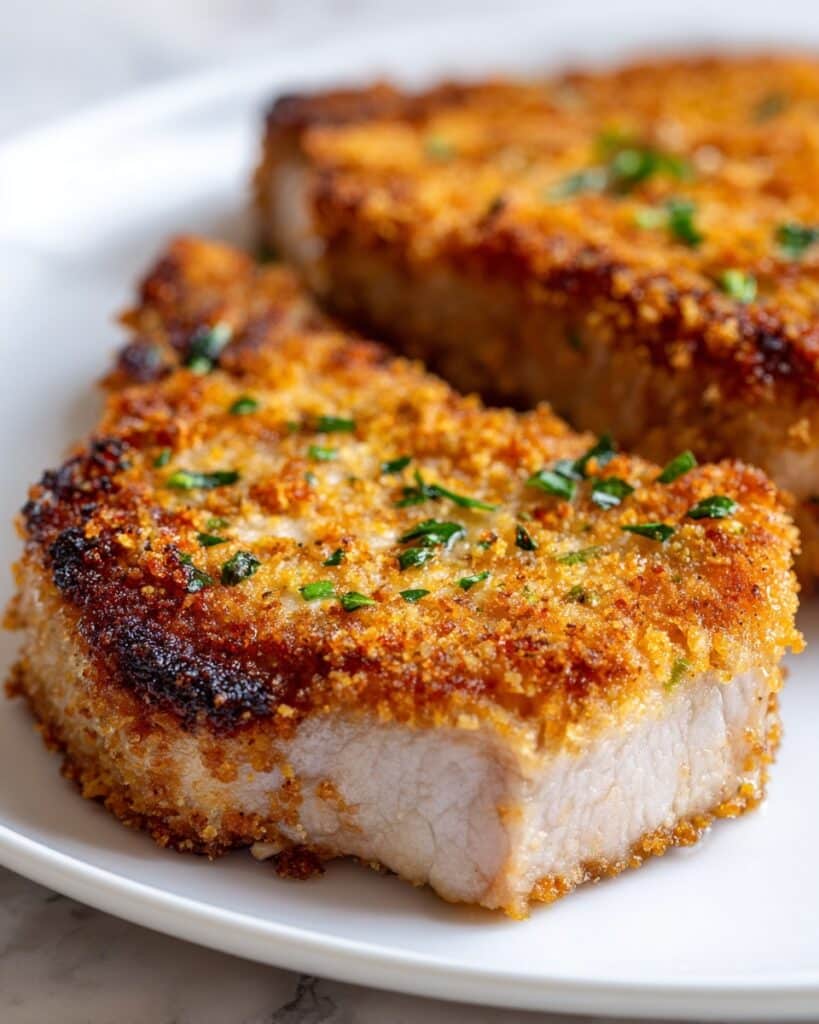 Parmesan Crusted Pork Chops Recipe