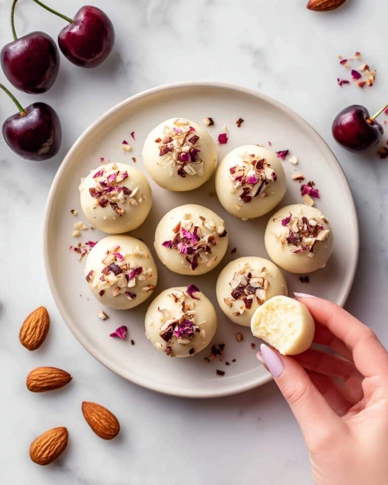 Cranberry Pistachio White Chocolate Truffles Recipe