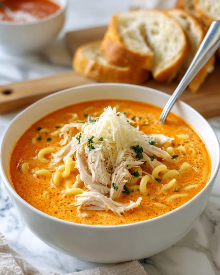 Cozy Chicken Parmesan Soup with Rotisserie Chicken Recipe