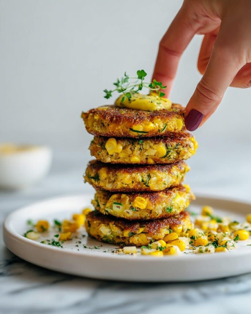 Corn Spinach Fritters Recipe
