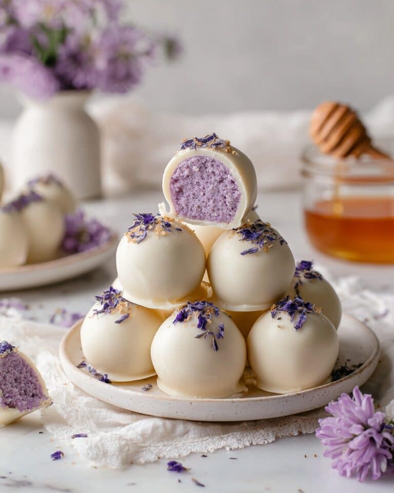Honey Lavender White Chocolate Truffles Recipe