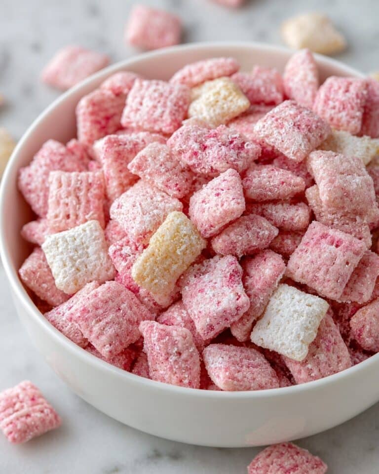 Fluffy Strawberry Shortcake Puppy Chow Recipe