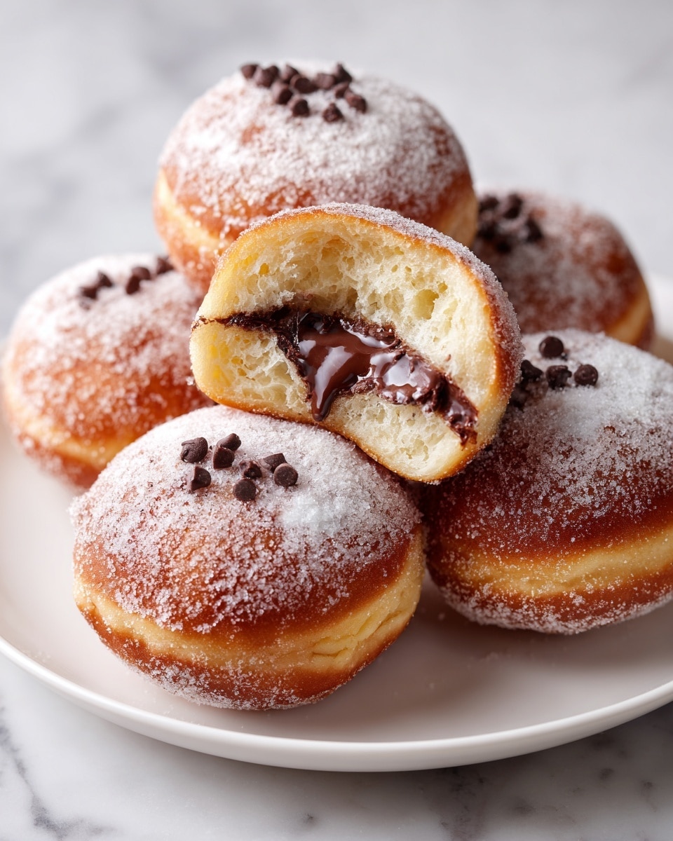 Nutella Stuffed Donuts Recipe