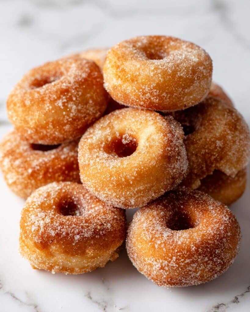 Biscuit Dough Donut Holes with Cinnamon Sugar and Chocolate Dipping Sauce Recipe