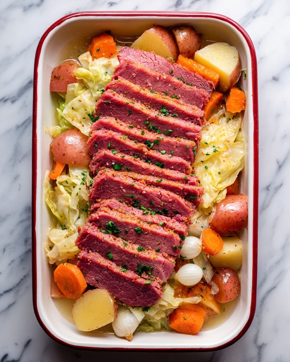 Dutch Oven Corned Beef Roast with Guinness and Vegetables Recipe