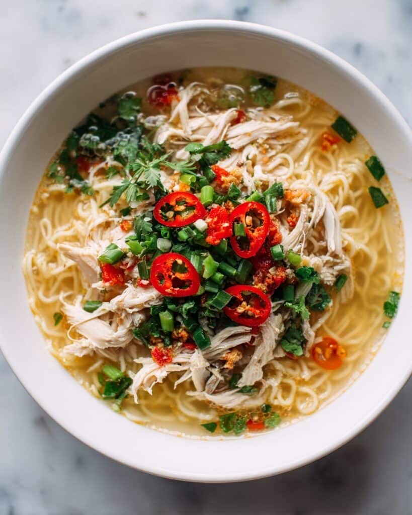 Ginger Garlic Chicken Noodle Soup Recipe