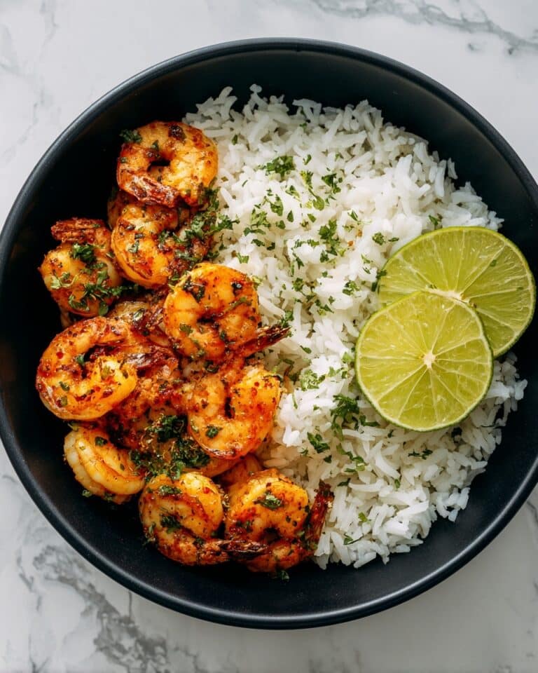 Savory Honey Garlic Shrimp and Cilantro Lime Rice Bowl Recipe