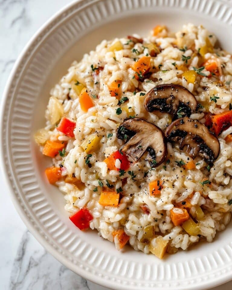 Easy One-Pot Veggie Mushroom Risotto Recipe