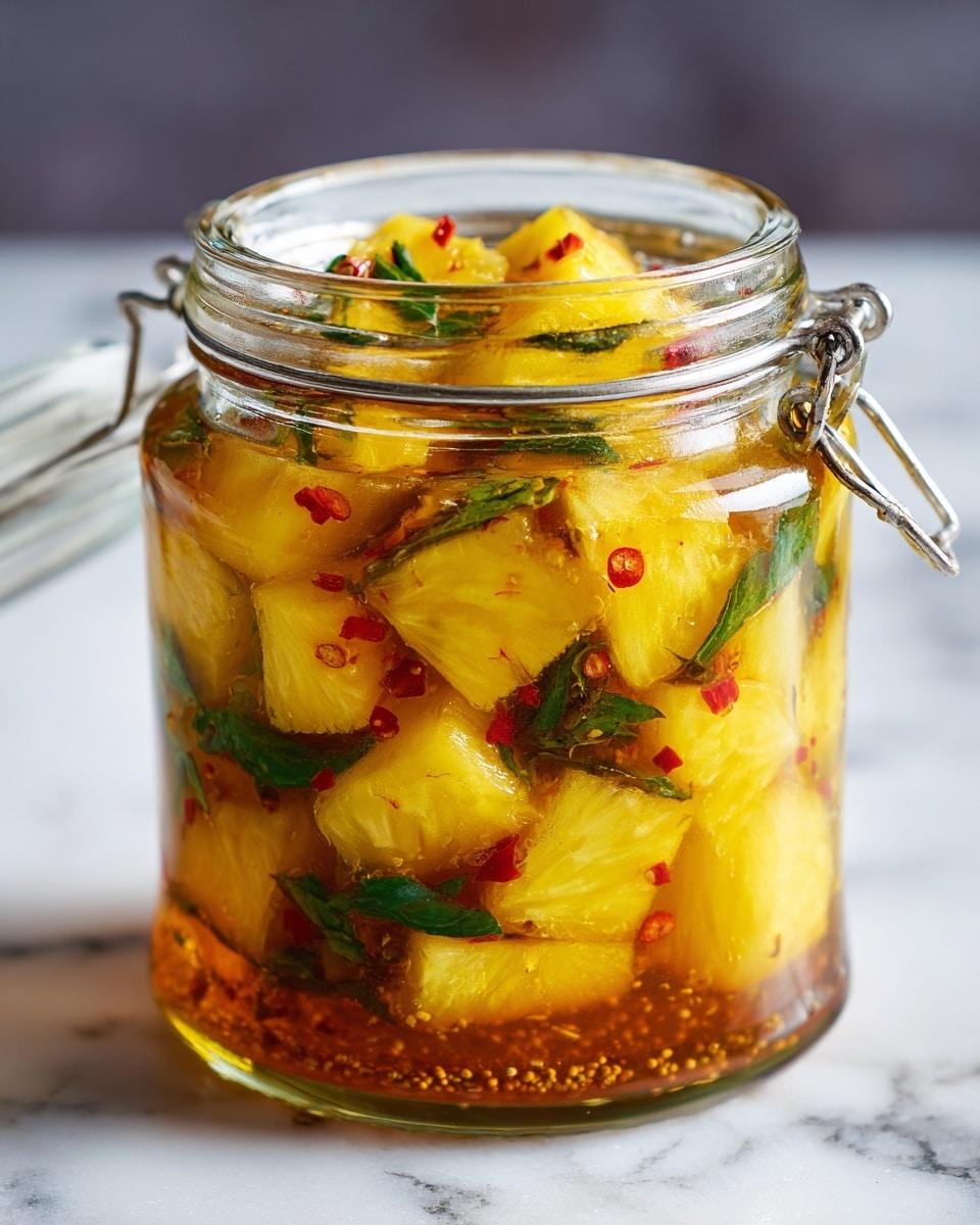 Tangy and Sweet Fermented Pineapple Kimchi Made Easy Recipe