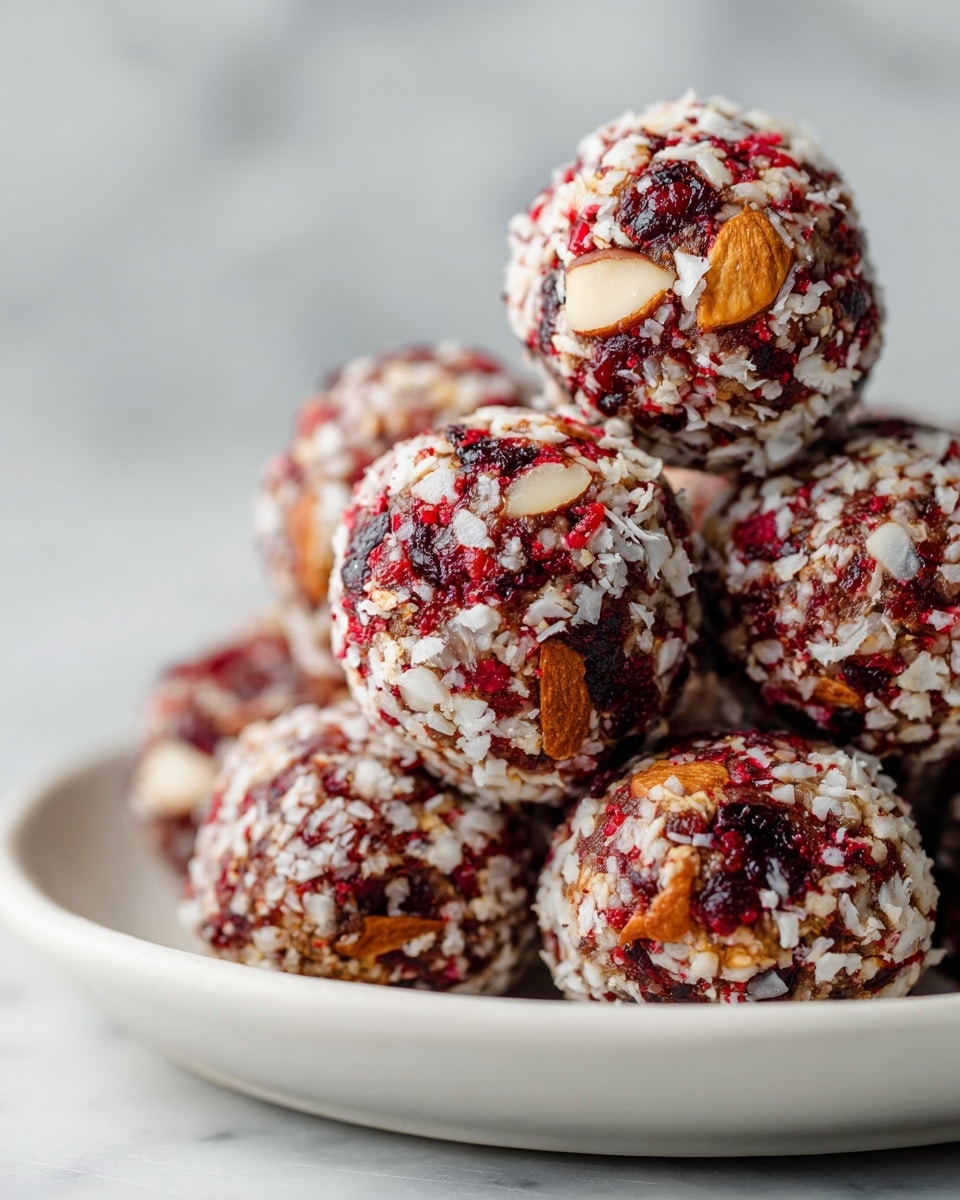 Raspberry Almond Energy Bites Recipe