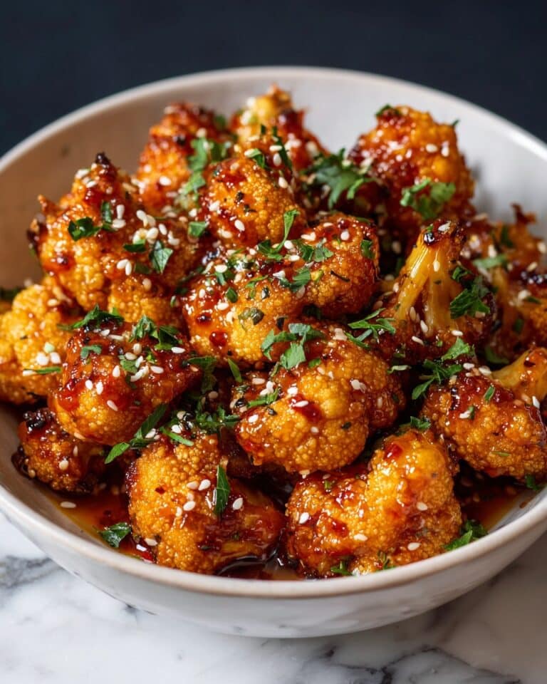 Crispy Air Fryer Sesame Cauliflower Recipe