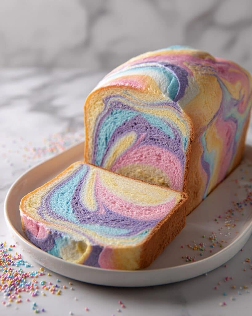 Cloud Bread Recipe Pastel Swirl Loaf Recipe