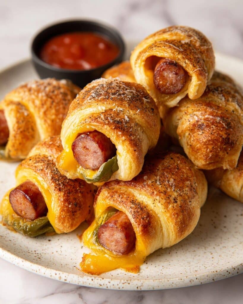 Easy Game Day Cheesy Chili Dog Jalapeño Poppers Recipe