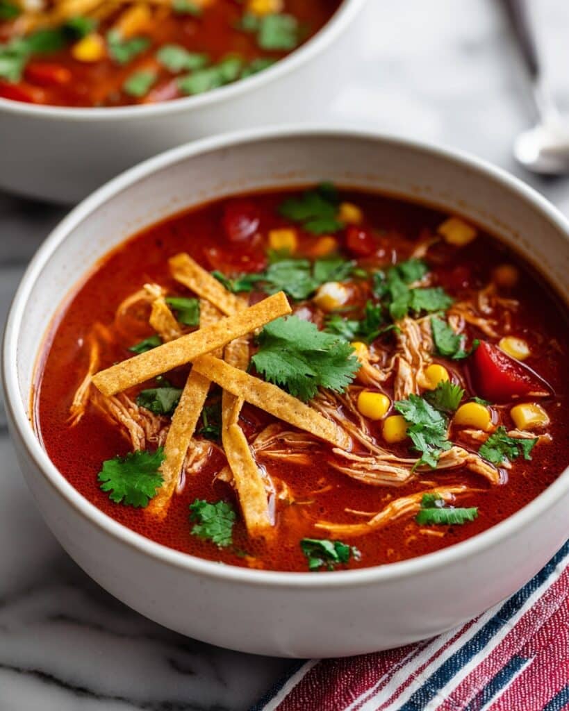 Slow Cooker Chicken Tortilla Soup Recipe