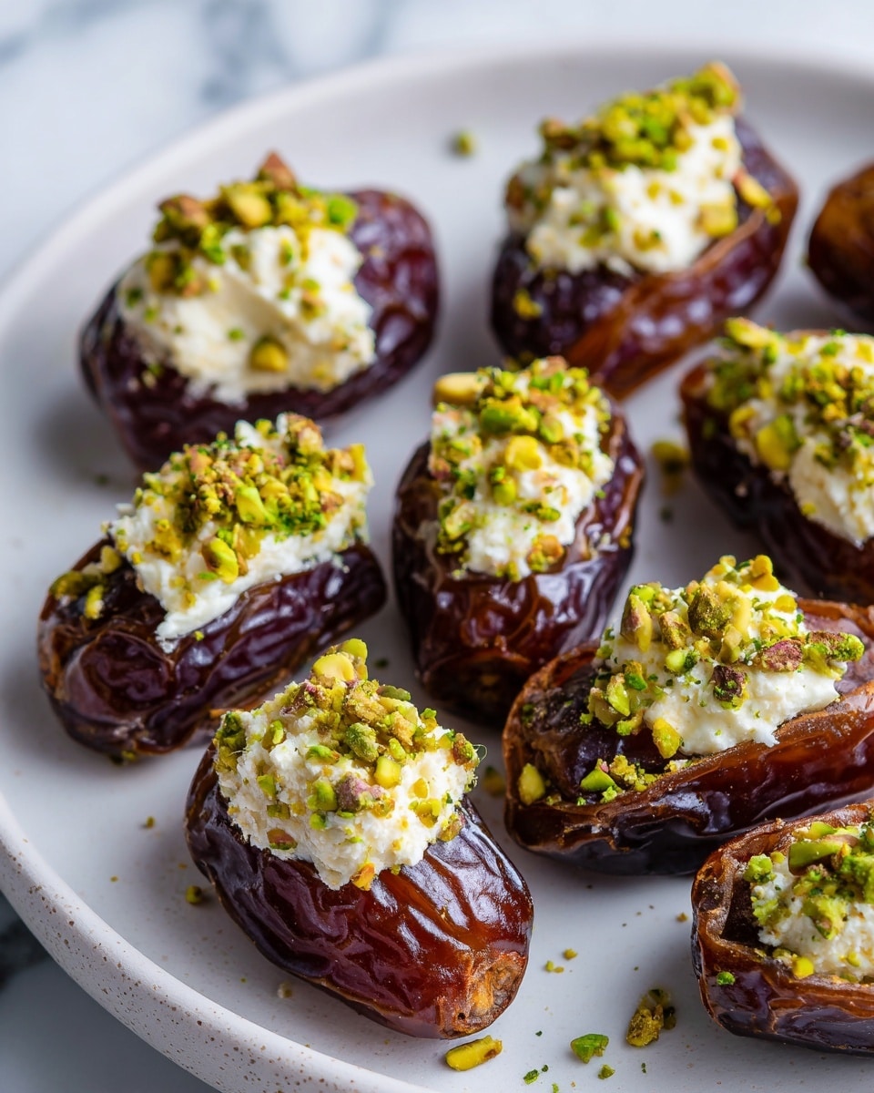 Honey Pistachio Ricotta Stuffed Dates Recipe