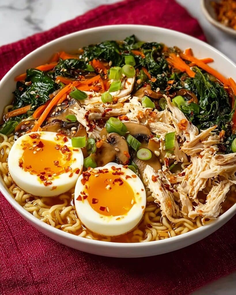 Cozy Chicken and Spinach Ramen Recipe