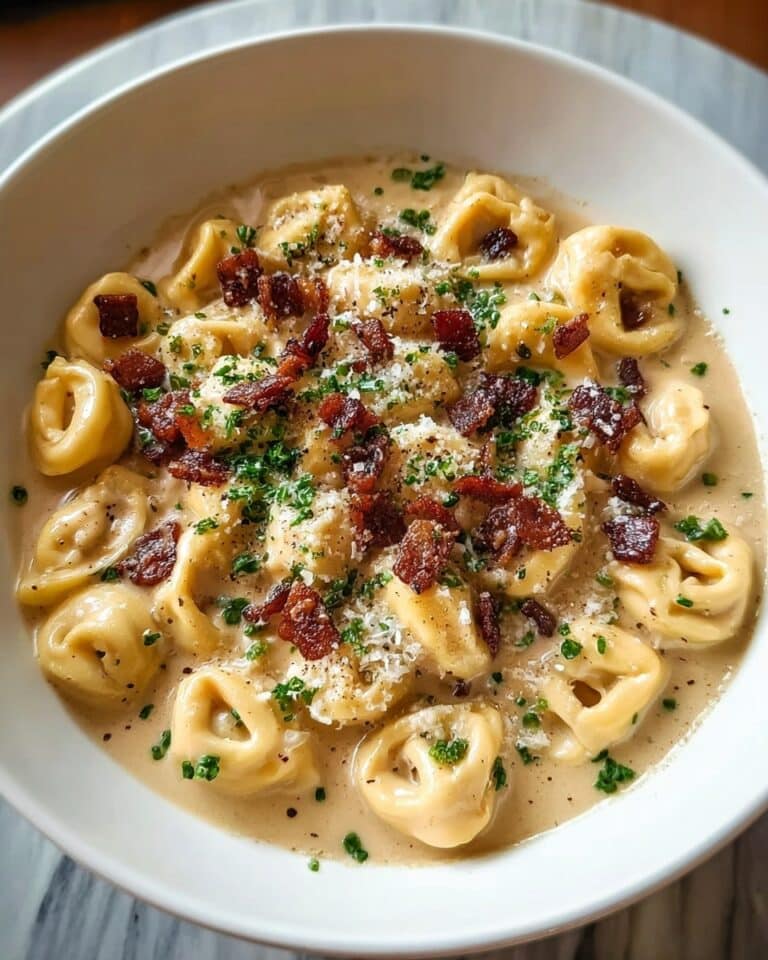 Creamy Tortellini Carbonara Recipe