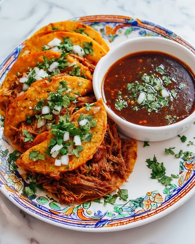Authentic Beef Birria Tacos with Rich Chile-Based Broth Recipe