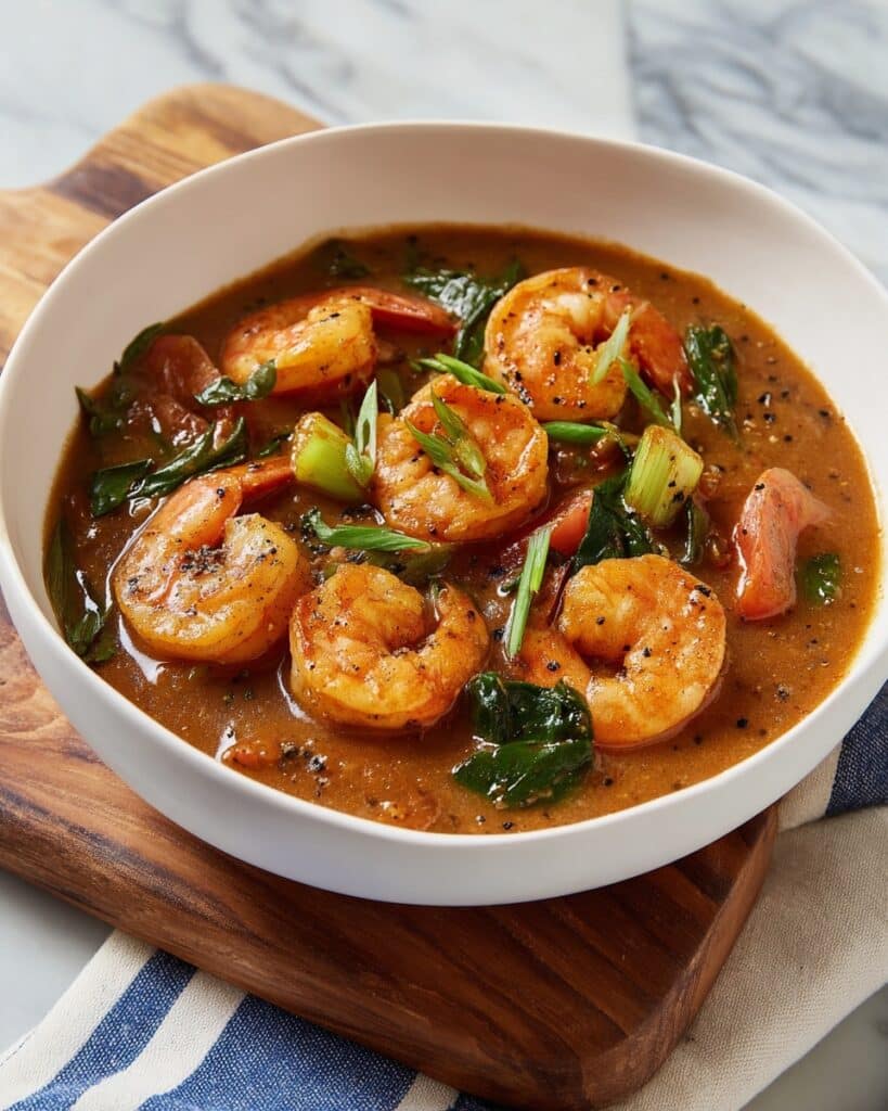 Savory Smothered Okra with Shrimp Recipe