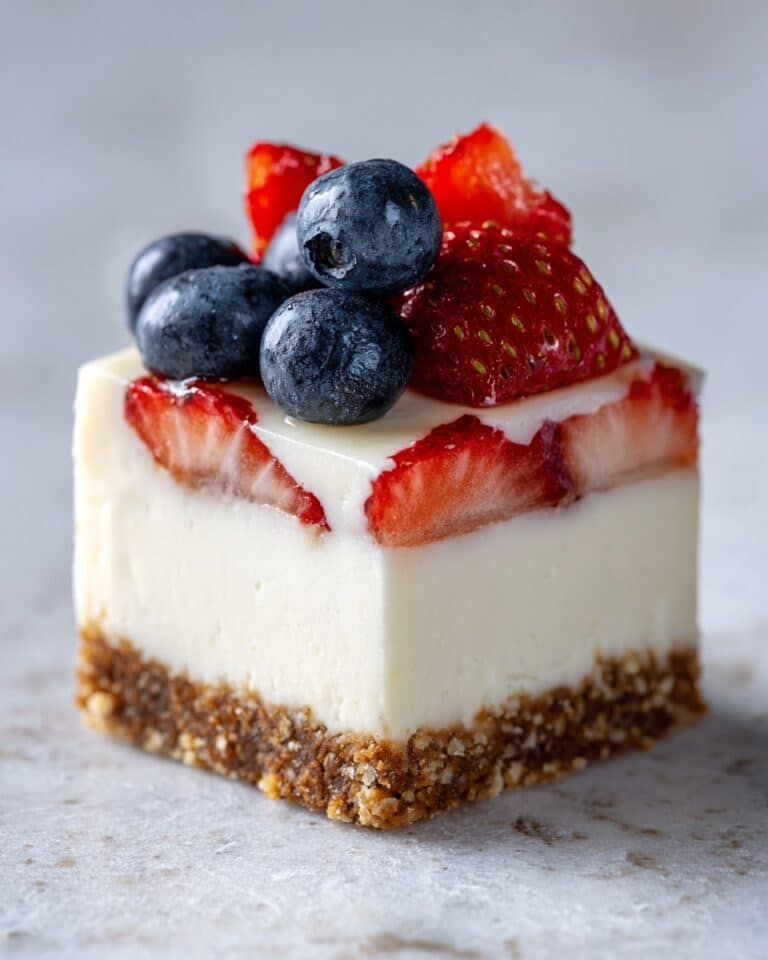 No-Bake Flag Cheesecake Bars: A Festive Treat Recipe