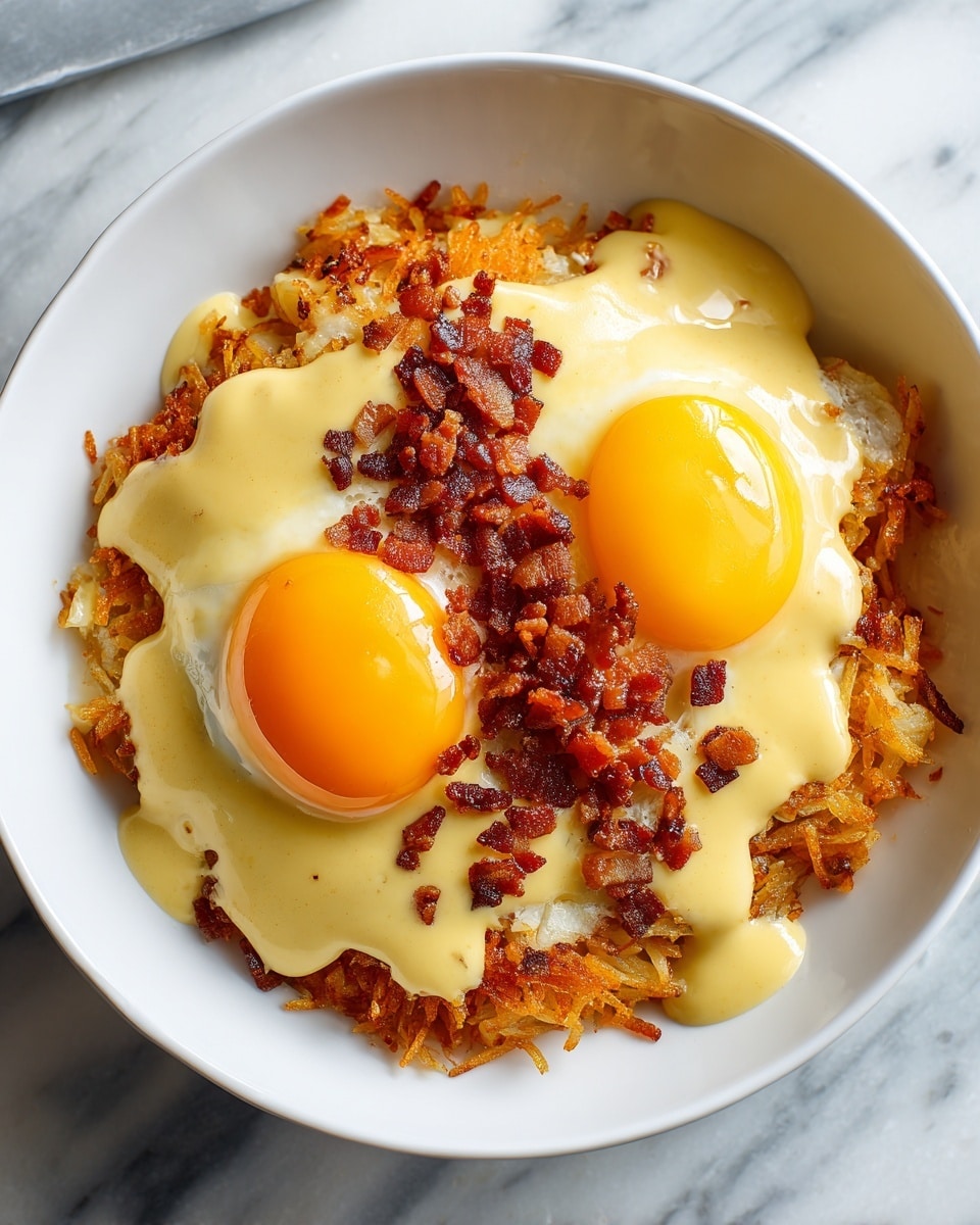 Irresistible Breakfast Poutine with Hollandaise Sauce Recipe