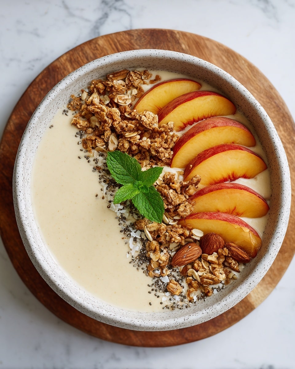 Peach & Cream Smoothie Bowl Recipe