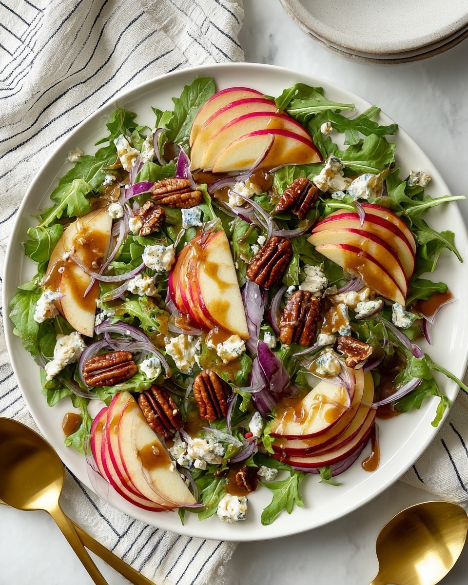 Apple Arugula Salad With Maple Pecans Recipe