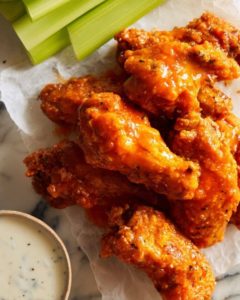 Crispy Baked Buffalo Chicken Wings Recipe