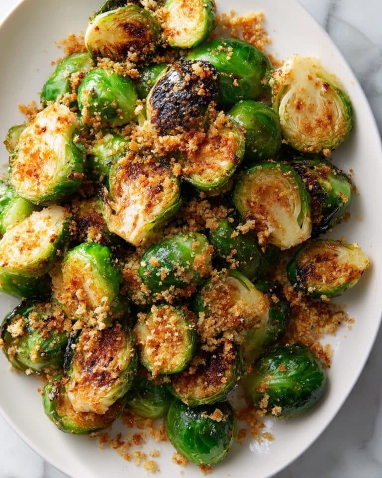 Crispy Oven-Roasted Brussels Sprouts with Garlic and Parmesan Recipe