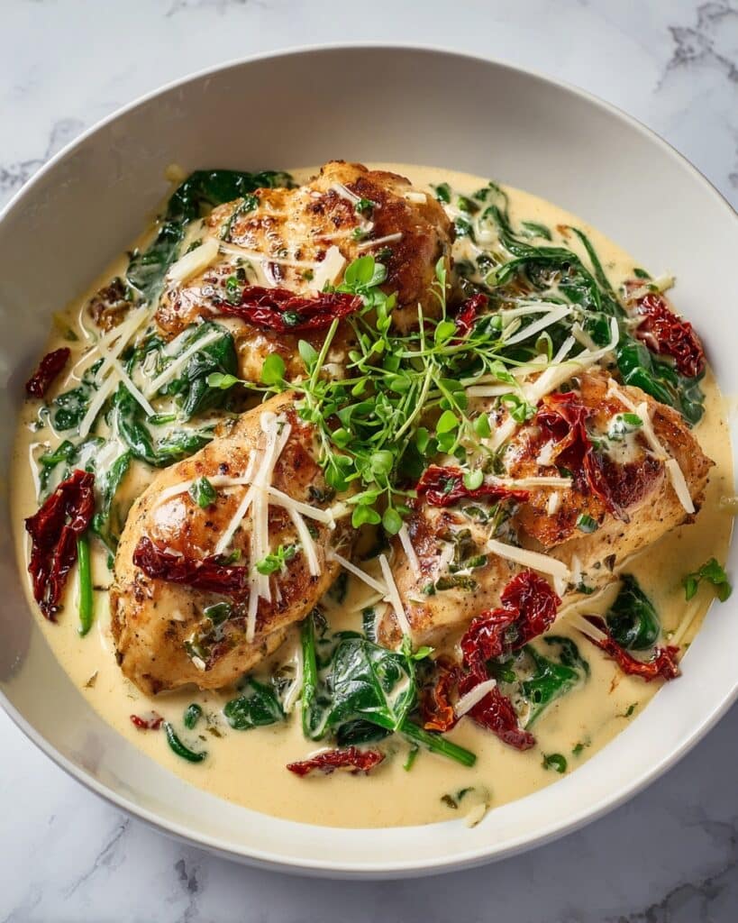 Crockpot Creamy Tuscan Chicken Recipe