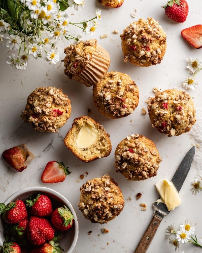 Vegan Strawberry Streusel Muffins Recipe