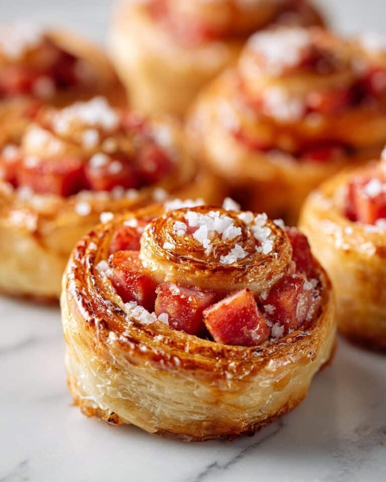 Sweet and Tangy Baked Rhubarb Rolls Recipe