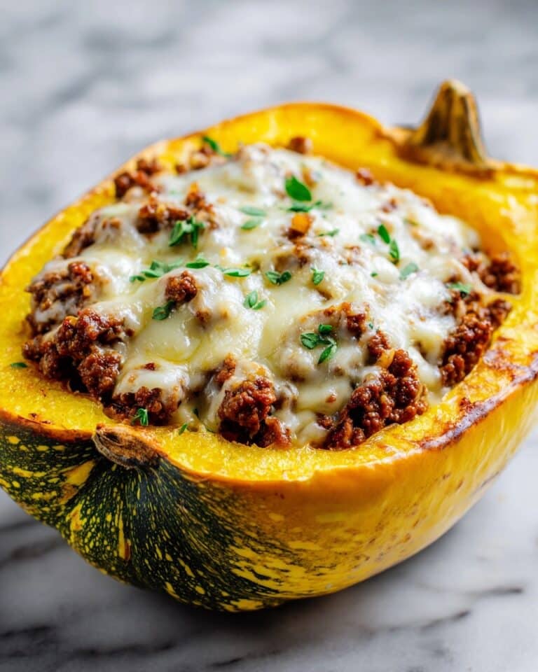 Healthy Stuffed Acorn Squash with Ground Turkey Recipe