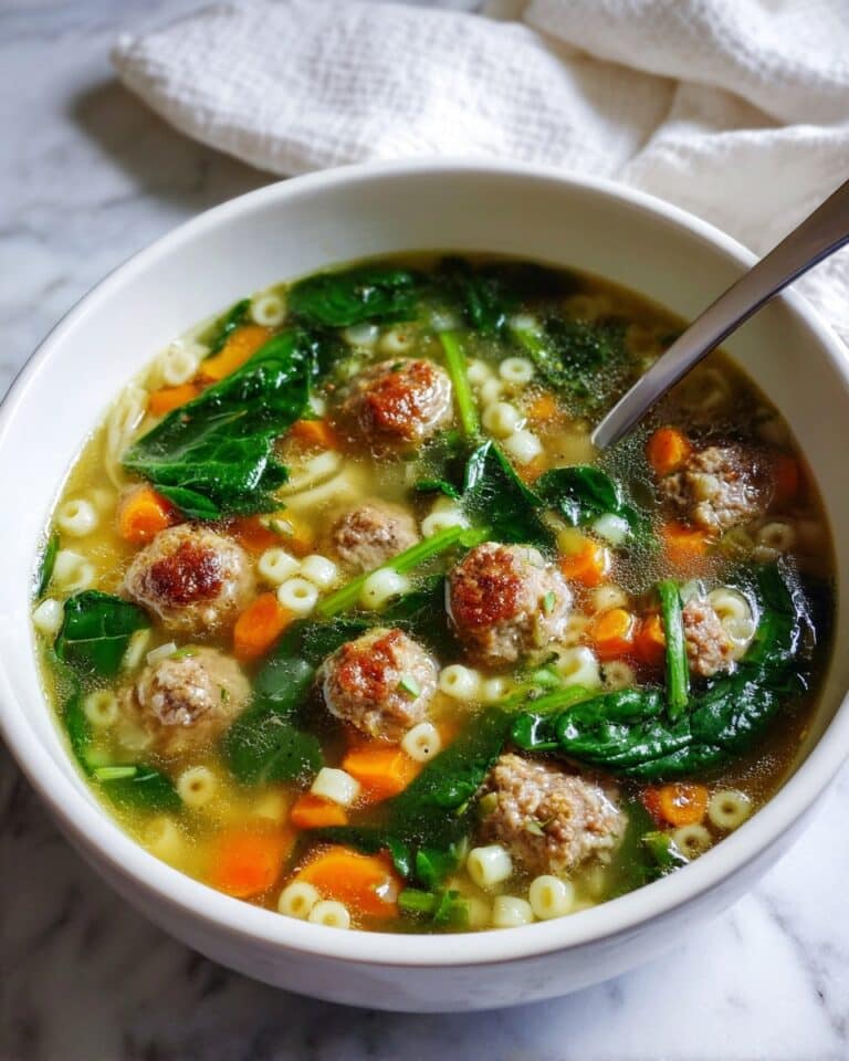 Healthy Italian Wedding Soup With Turkey Meatballs Recipe