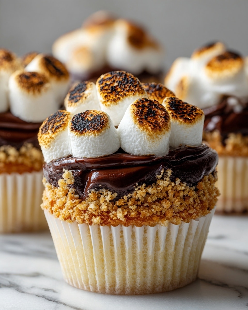 S’mores Brownie Cupcakes Recipe