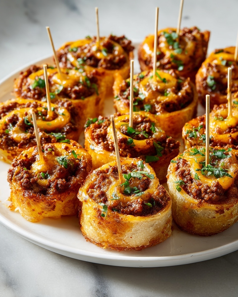 Savory Pinwheel Smash Burger Skewers for Game Day Recipe