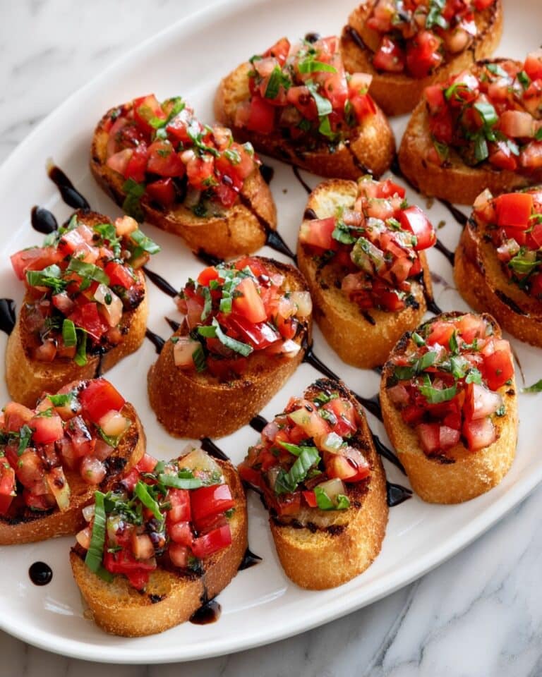 Classic Tomato Bruschetta with Parmesan Recipe