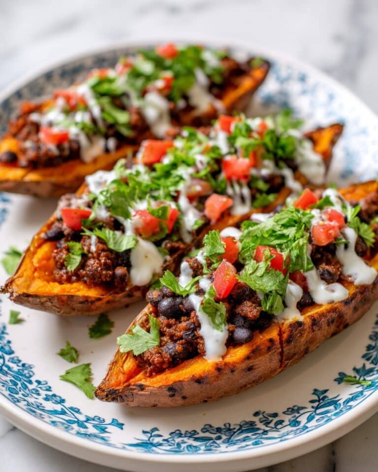 Easy Taco Stuffed Sweet Potatoes Recipe