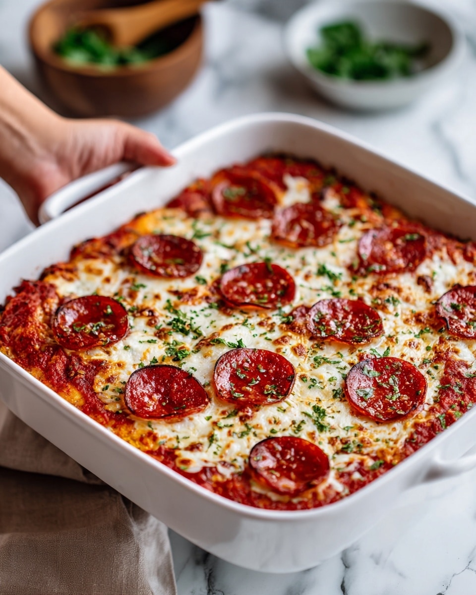 Cauliflower Pizza Casserole Recipe