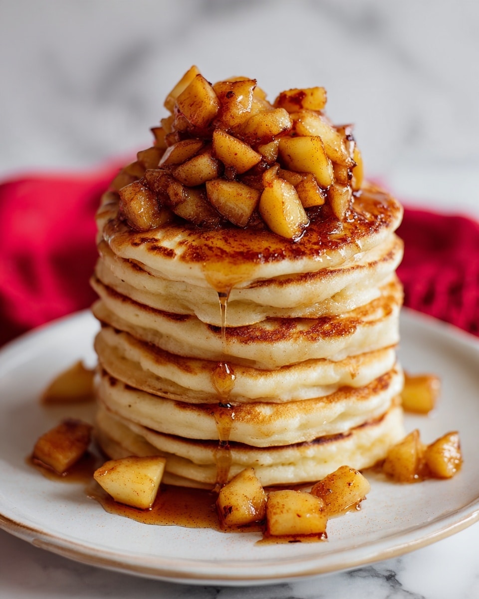 Apple Cinnamon Pancakes with Caramelized Apple Topping Recipe