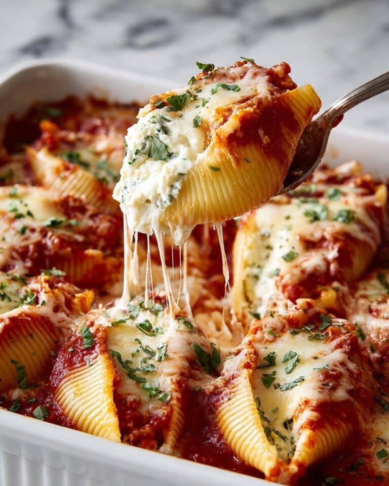 Classic Stuffed Shells with Tomato Sauce and Cheese Recipe