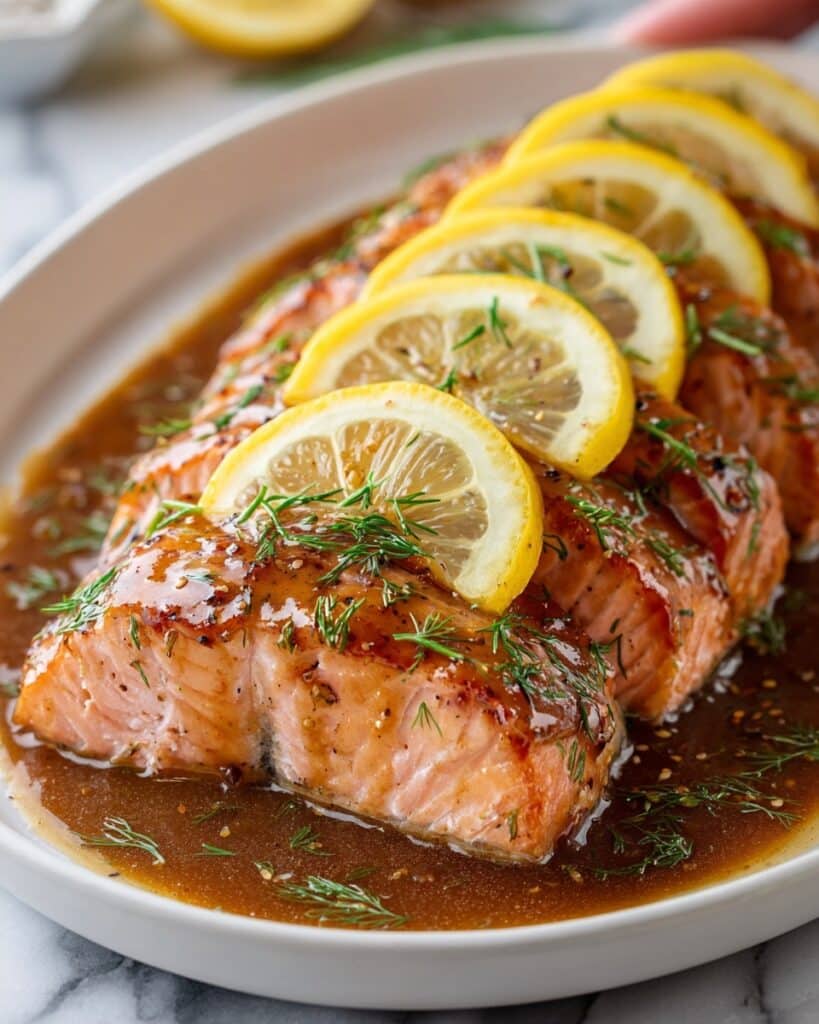 Air-Fried Salmon with Lemon Butter Recipe